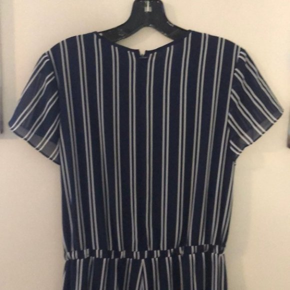 MICHAEL Michael Kors “Mega Railroad” Striped Jumpsuit - Picture 4 of 8